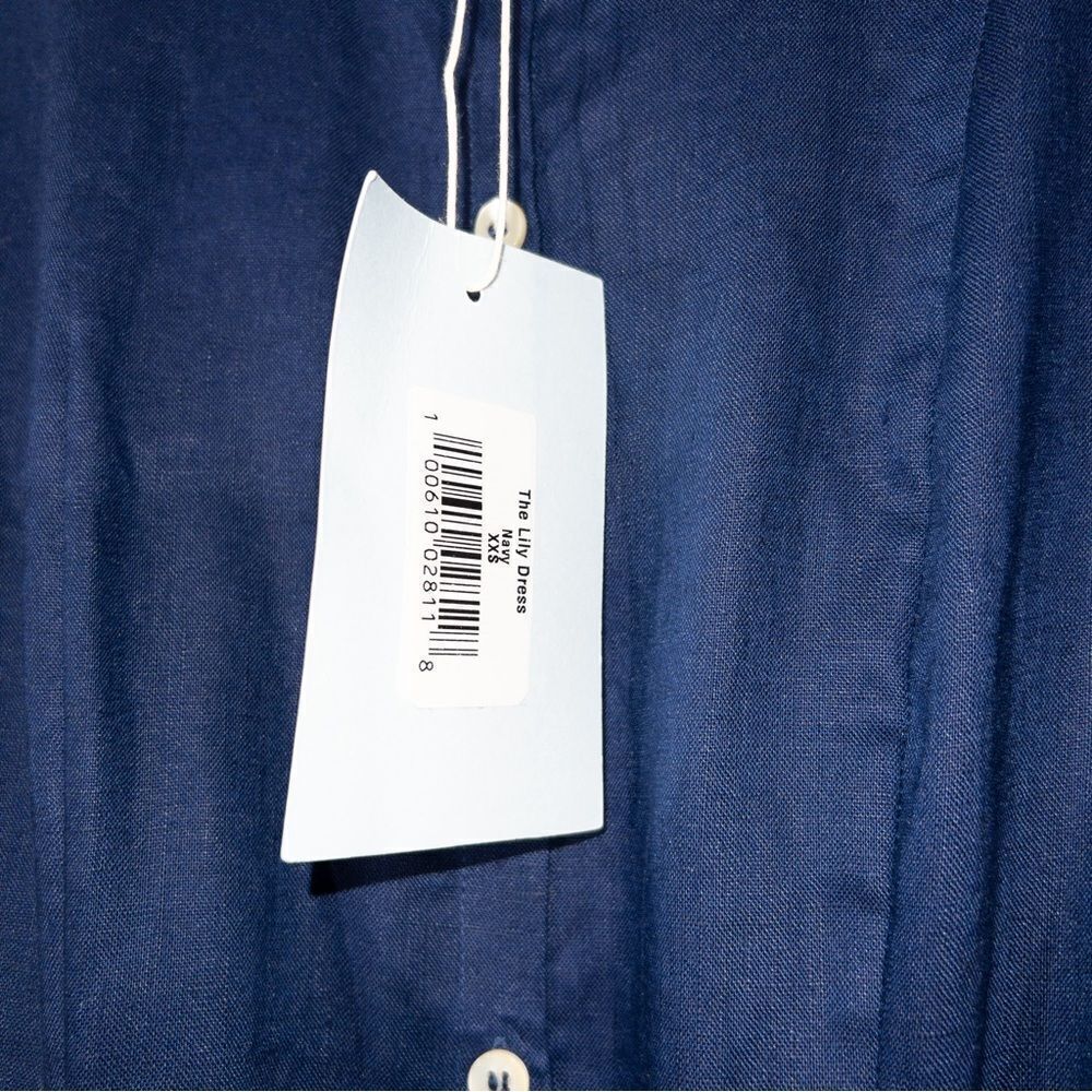 Hill House Navy Button-Front Midi Dress - Picture 7 of 10
